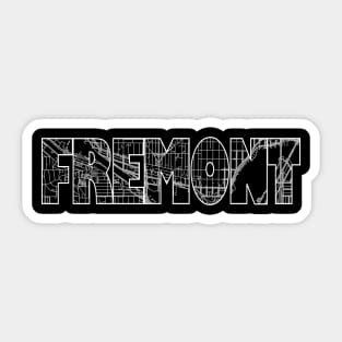 Fremont Street Map Sticker